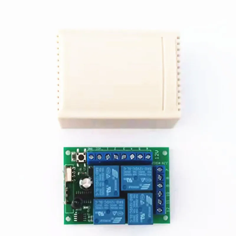 

433Mhz Universal Wireless Remote Control Switch DC 12V 4CH Relay Receiver Module For 4CH 1527 learning code 433 Mhz Transmitter