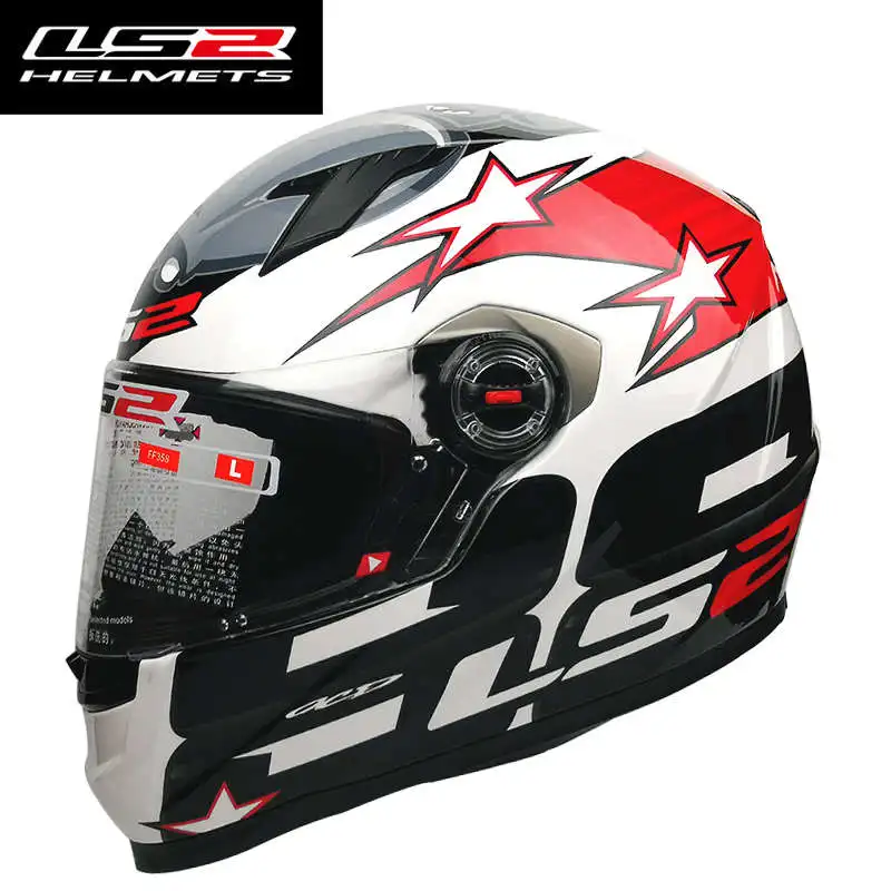 LS2 FF358 Полнолицевой мото rcycle шлем для женщин и мужчин Capacete ls2 со съемными
