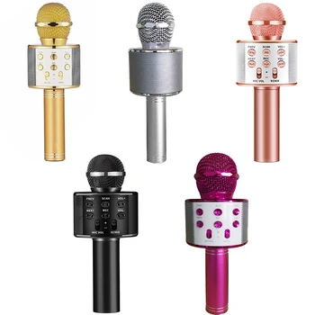 

Microphone Professional Handheld Bluetooth Wireless Karaoke Microphone Phone Player MIC Home KTV Music Playing Singing Recorder