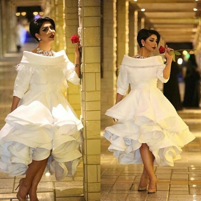 Plus-Size-Wedding-Dresses-Arabia-A-Line-Wedding-Dress-Sleeves-Long-2016-Vestido-De-Noiva-Pleat