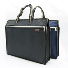 А4 Толстая Портативная сумка на молнии, холщовая бумажная сумка для мужчин, Офисная Сумка для документов