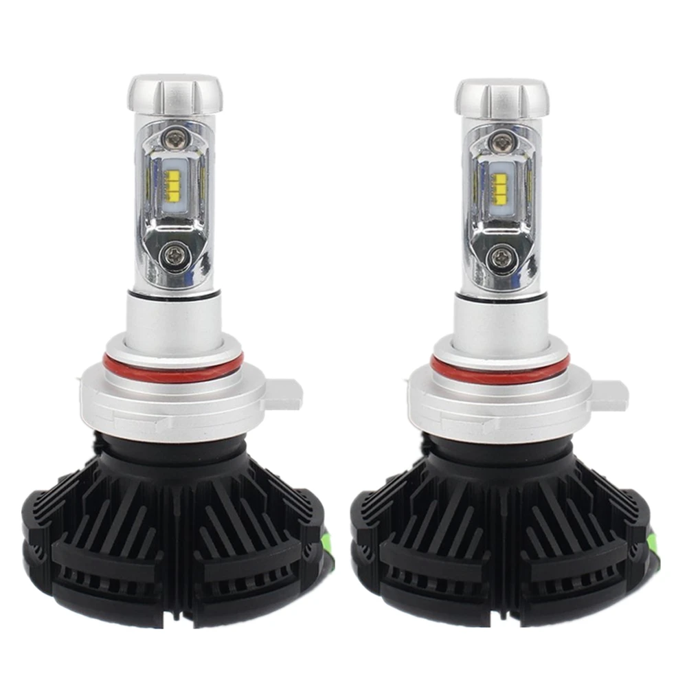 1Pair Car LED Headlight 9012 Fog Daytime Running Light Bulb 50W LED
