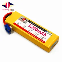 LYNYOUNG 7.4V Rc lipo battery 2S 40C 5200mAh for Quadcopter Drone aiplane Car Helicopter