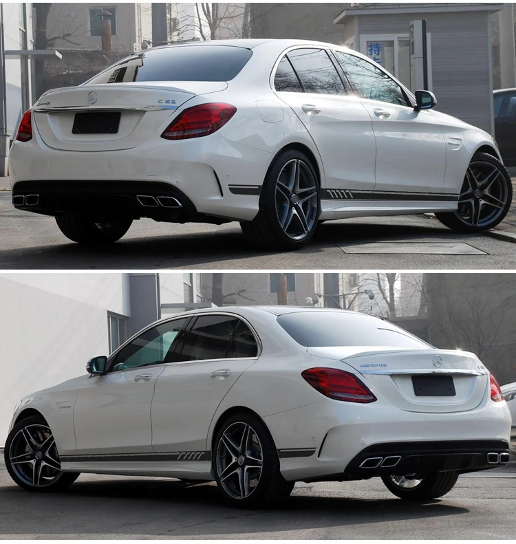 507 наклейки с боковыми полосками C63 AMG Edition для Mercedes Benz W204 C Класс Stickers-5D углеродное волокно/черный/желтый/белый/серебристо-серый