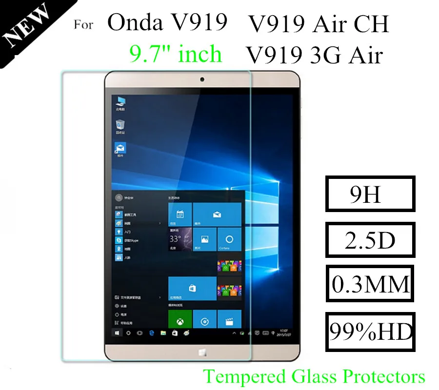 Защитное стекло закаленное для Onda V919 3 шт. | Компьютеры и офис