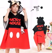 2016 Mickey À Capuche Bébé Serviettes Enfants de Bande Dessinée Peignoir De Bain Douche Serviette Infantile Couverture Garçons Filles Enfants Kinderen Handdoeken