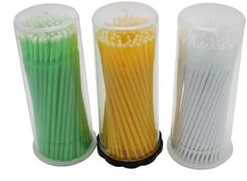 

High Quality Dental Materials Disposable Fine Cotton Swab Applicator Stick Mauve Dentist Products Free Shipping