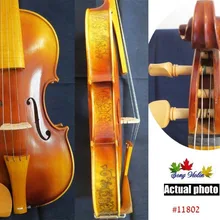 Ручной работы струда стиль скрипки 4/4, твердой древесины красивый рисунок на ребро#11802