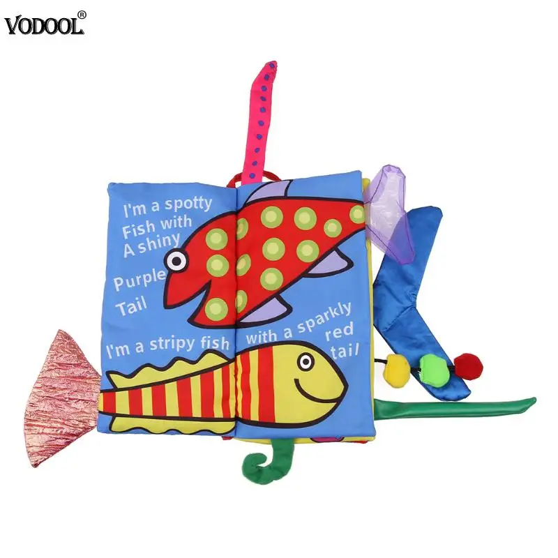 Soft Cloth Book for Baby Cartoon Ocean Animals Knowledge Cloth Books Childrens Room Decor Baby Infant Early Development Books Soft Cloth Book for Baby Cartoon Ocean Animals Knowledge Cloth Books Childrens Room Decor Baby Infant Early Development Books