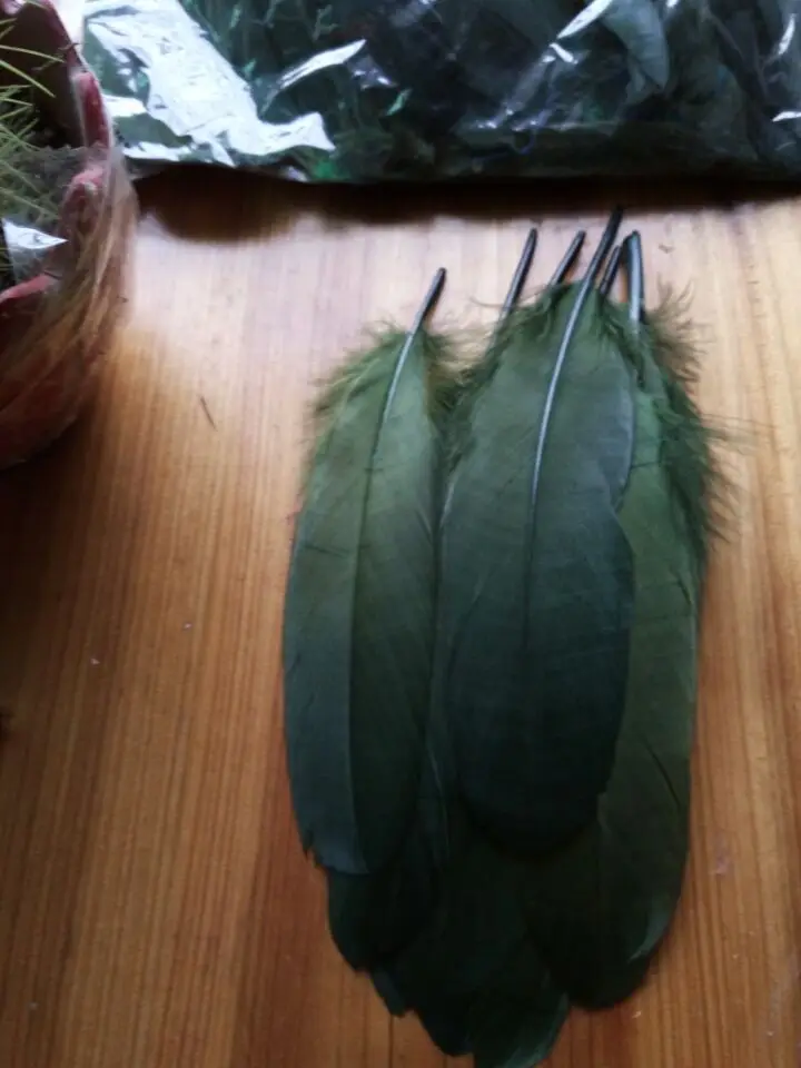 

Wholesale perfect 20pcs high quality natural Army Green Pheasant feathers 6-8inch/15-20cm Decorative diy