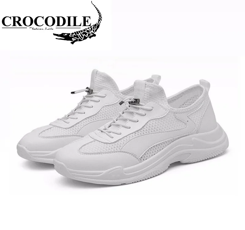 تمساح الرجال شبكة الهواء حذاء رياضة احذية الجري الذكور رياضية أحذية رياضية توسيد الركض أحذية تزلج للرجال النسيج الأحذية