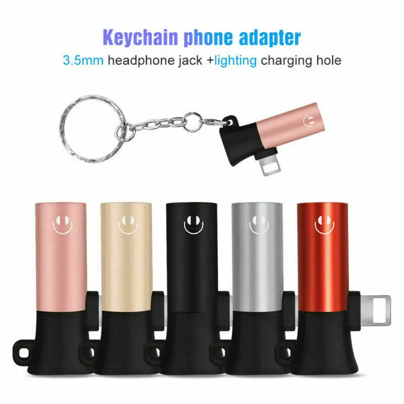 

Charging Adapter Cable For iPhone 7 8 Plus X XS 2 In 1 3.5 mm Jack Earphone AUX Charger Listening Converter Connector 2019 New