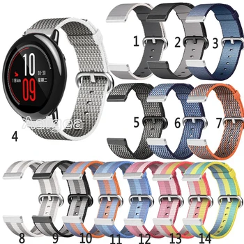 

Woven Nylon Replacement Sport Loop Strap for Huami Amazfit Pace Smart Watch Colorful Sports watchband for huami amazfit pace