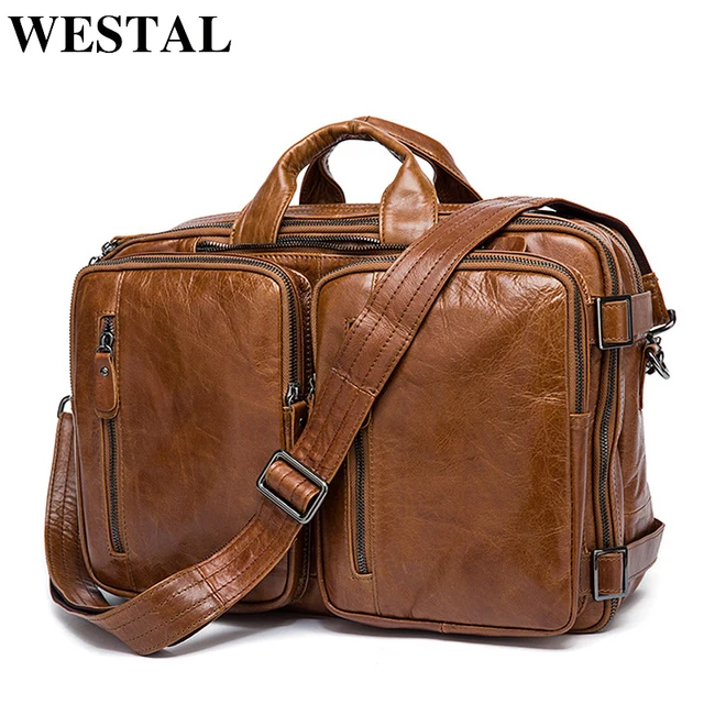 Westal Men S Briefcase Tote Messenger Bag Travel Laptop For Westal Men S Briefcase Tote Messenger Bag Travel Laptop For Doent Business Leather