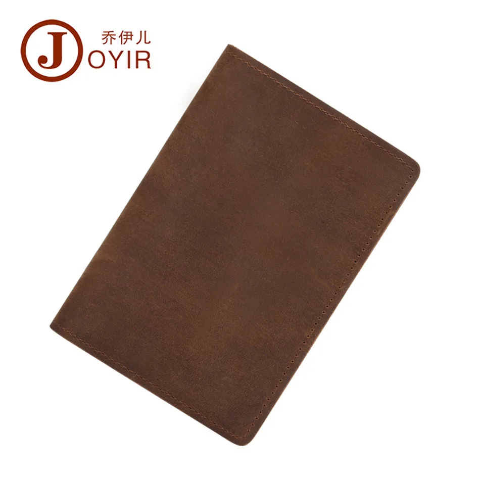 

JOYIR Genuine Leather Men Passport Cover Passport Holder Travel Wallet Card Wallet Credit Card Holder Porte Carte Business Male