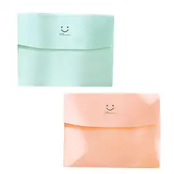 Конфеты цветные улыбка Милая заколка A4 файл Folde корейский стиль файл мешок для хранения принадлежностей для школы и офиса Бизнес поставки