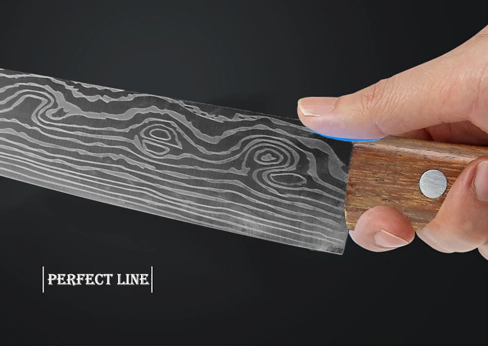 XITUO " дюймовый нож для нарезки лосося японский 440c высокоуглеродистой нержавеющей стали нож шеф-повара сашими суши Замороженные Santoku мясо инструменты