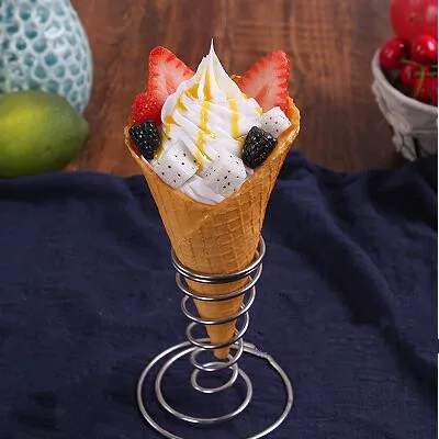 

Simulation Ice cream cone model; food decoration props ;Fake fruit crispy cone mold sample for display