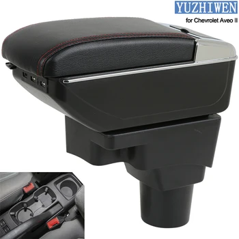 

For Chevrolet Aveo Armrest Box Aveo 2 Universal Car Central Armrest Storage Box cup holder ashtray modification accessories