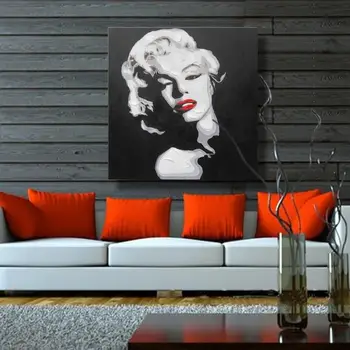 

Sexy Marilyn Monroe Home Decor Canvas Wall Pictures For Living Room Decoration Wall Art Oil Paintings No Frame 100% Handmade