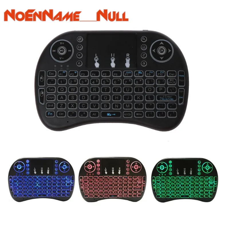 

Rechargeable 3 Backlits 2.4GHz Wireless keyboard gaming i8 Keyboard Touchpad Fly Air Mouse dropshipping