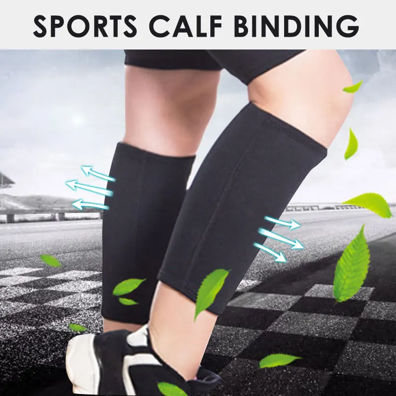 

Professional Leg Protector Leggings Leg Elastic Bandage Safety Rubber Black Training Protective Gear