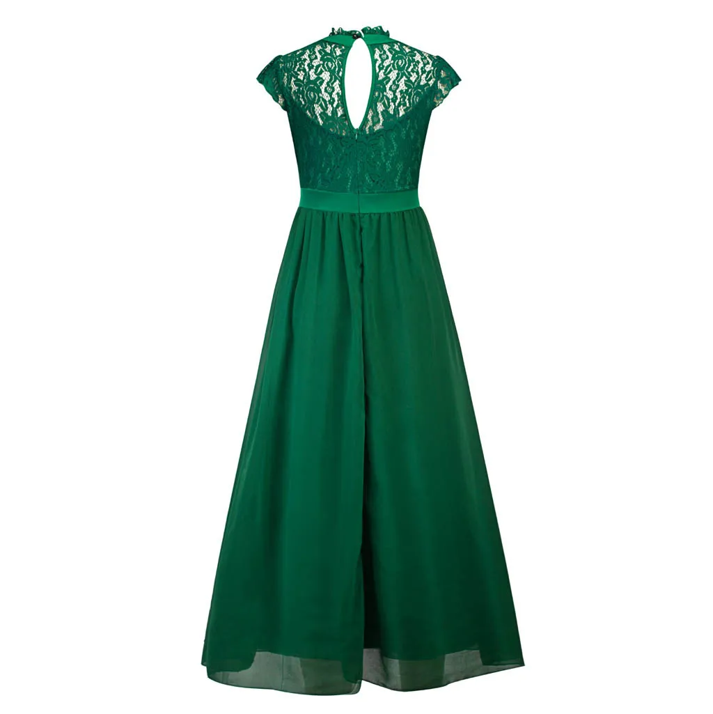 Черное летнее платье для вечеринки, женское модное винтажное элегантное Сексуальное Кружевное Свадебное коктейльное платье, женская одежда - Цвет: Зеленый