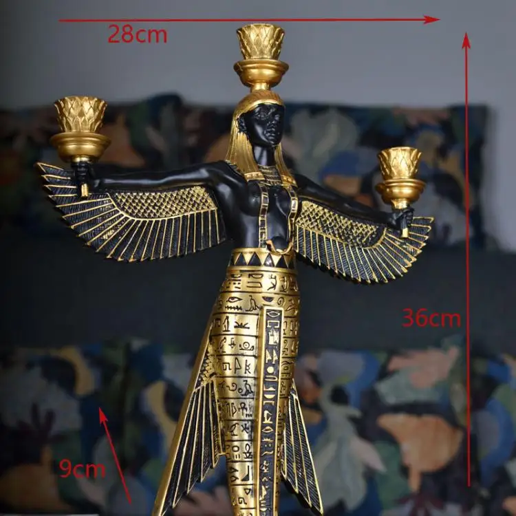 Украшения древней египетской ведьмы статуя богини ИГИЛ подсвечник изделия из смолы