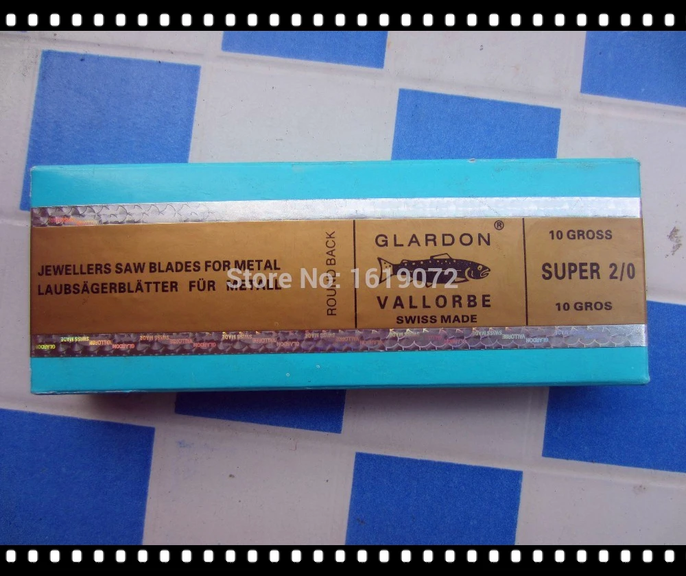 

4/0 JEWELRY GOLDEN DOUBLE SWORD SAW BLADES JEWELER TOOLS,CUTTING BLADE FOR BOW SAW,144 PCS/BAG