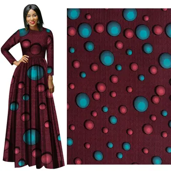 

2019 dark red drop New African Wind Cotton Printed Fabric Plain Printed Fabric 40FS1271 cotton fabric 100% Cotton tecido