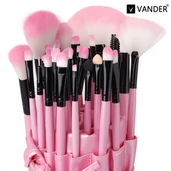 

MULTIPURPOSE 32pcs Makeup Brushes Kits Professional Foundation Powder Oval Blush Face-painting Beauty Tool maquiagem Pink Bag