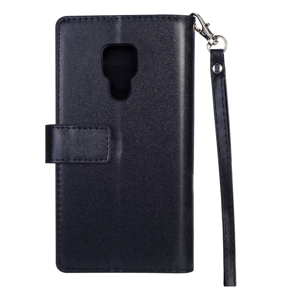 Чехол для телефона KISSCASE Card Solt для huawei Mate 10 20 P30 P20 Pro Lite P8 флип-Кожаные чехлы Funda для huawei P Smart чехлы - Цвет: Черный