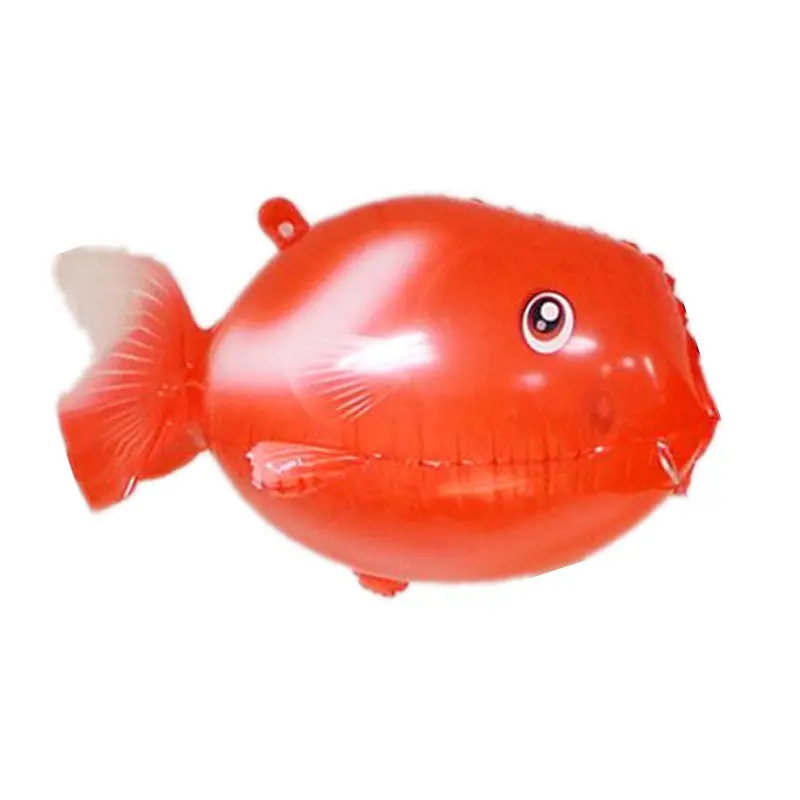 

XXPWJ New 3D Transparent Goldfish Shaped Aluminum Balloons Festival Party Decoration Decorative Balloons Wholesale T-010