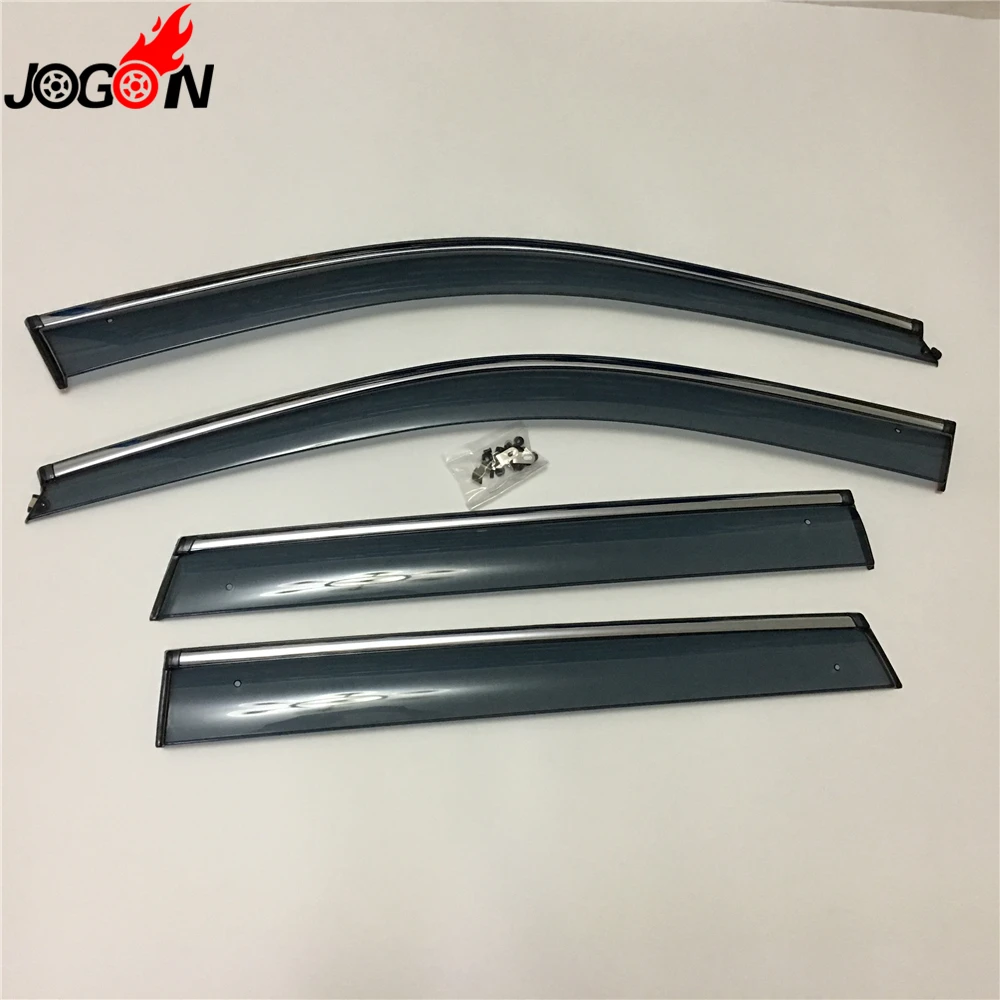 

Window Sun Rain Visors Super Vent Shade Deflector Guard Shield 4P For Jeep Grand Cherokee WK2 2011 2012 2013 2014 2015 2016 2017