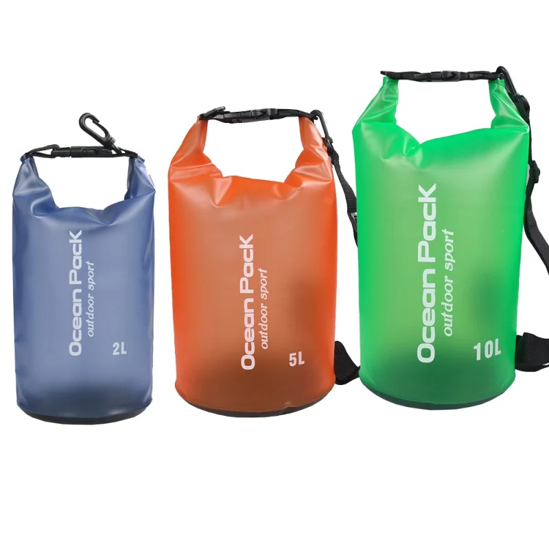 2L 5L 10L Outdoor Waterproof Swimming Upstream Bag Bucket Dry Sack Storage Bag River trekking Rafting Kayaking Travel Bags