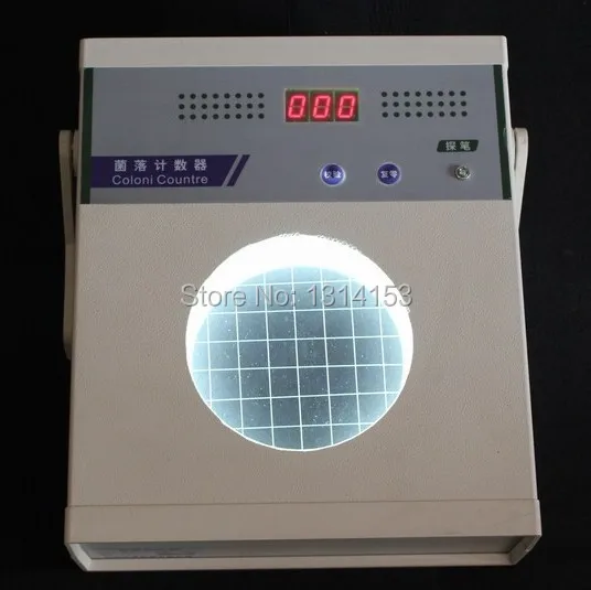 

220V Colony counter Bacteria counting machine Semi automatic bacterial quantity test instrument Counting Tool