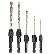 5pcs Twist Drill Set Furadeira Foret Metaux Herramientas Drill Perforator Drill Bits Dremel Ferramenta Woodworking Power Tools