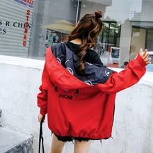 Горячая Распродажа Осенняя повседневная куртка Женская свободная Двусторонняя Женская куртка модная куртка с капюшоном женская верхняя одежда высокого качества