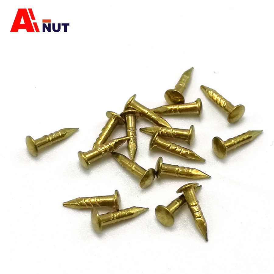 M1.2 Brass nail , DIY anti rust nails , barss hardware accessories 1.2