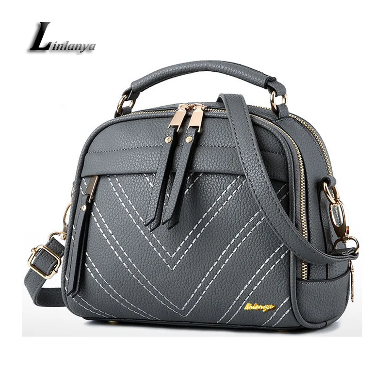 Deep Gray Tote Bags For Ladies Bolsos Mujer Women Pu Leather Single