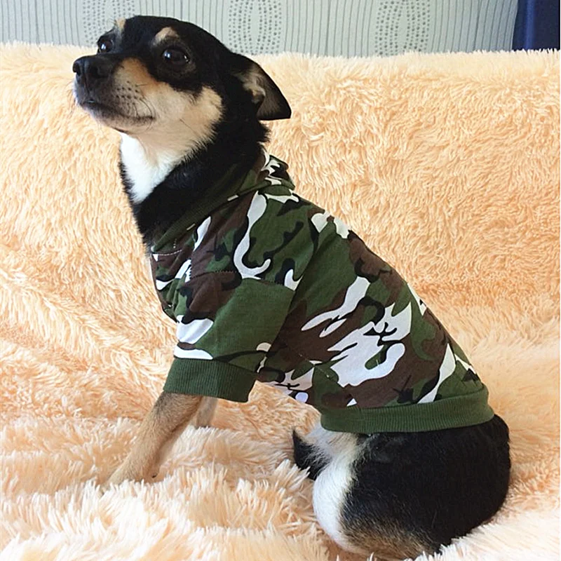 Безопасность одежда с принтом в виде собак Классический Pet Одежда для собак с капюшоном для маленькой собаки осеннее пальто куртка для