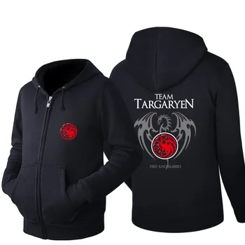 

High-Q Unisex Game of Thrones House Targaryen hoodies jacket Game of Thrones Cardigan Hoodies jacket coat Sweatshirts