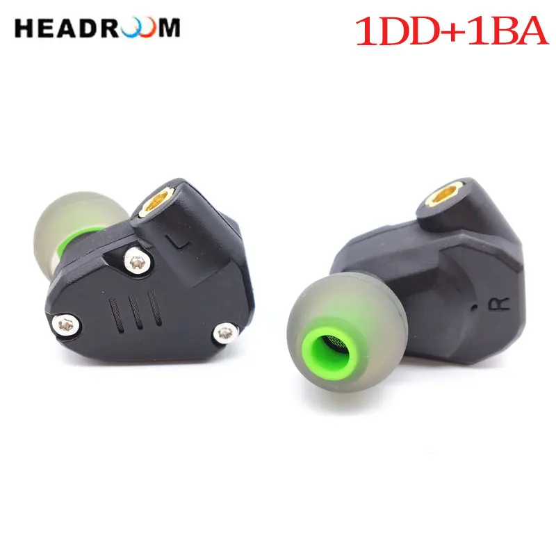 

HEADROOM TD102 1BA+2DD Hybrid In Ear Earphone HIFI Monito Running Sport Headset Earphone with MMCX Detachable For iphone HUAWEI