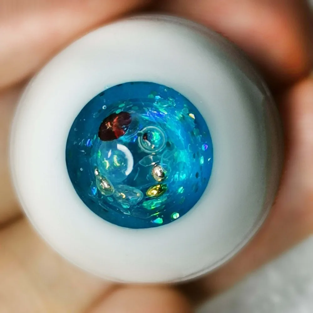 

UV resin Blue SKY pearl shine blown sand movable bjd eyes for 1/3 BJD SD MSD doll accessories 20 22mm please watch eyes Video