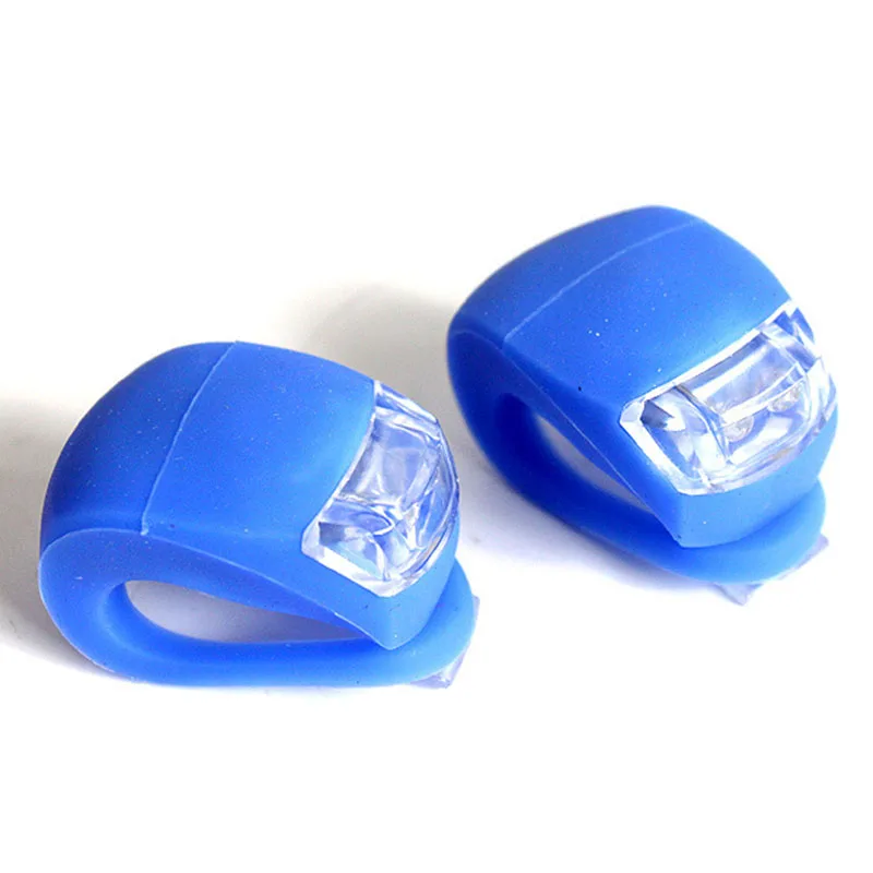 Cheap Cycling Warning light Silicone Bicycle Lights Helmet LED Flash light Waterproof Wheel Front Bike Light Rear Tail Lamp 12