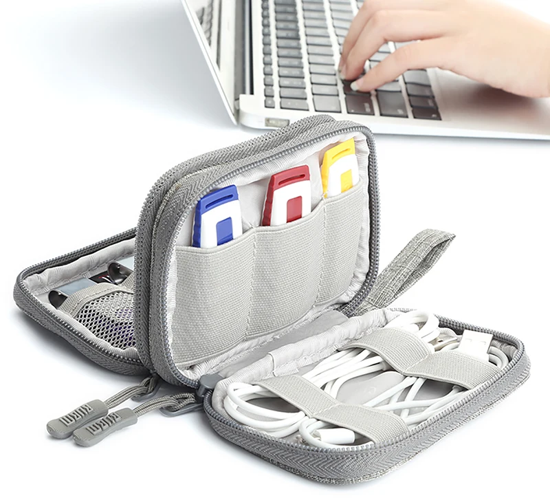 Чехол для флеш-накопителя BUBM mini USB, универсальная переносная сумка для цифрового хранения, кабель для наушников, u-диск, чехол для путешествий, органайзер для карт памяти