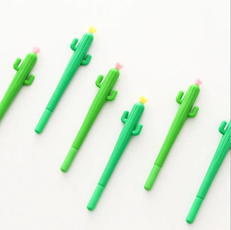

1PCS Cute Creative Cactus Gel Pens Stationery Office School Supplies Gift Gel Pen 0.38mm Black Ink