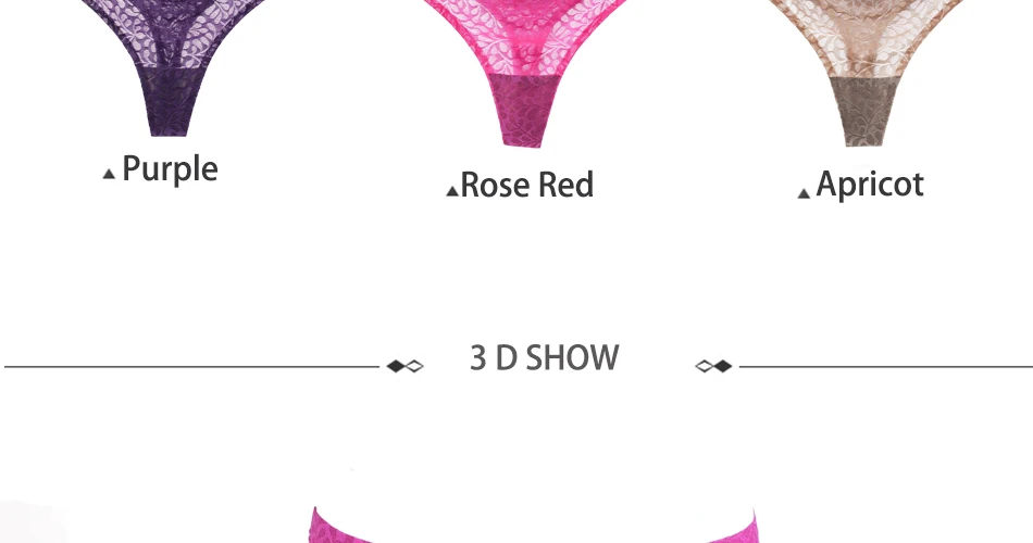 M-XXL Women's Sexy Lace Thongs and G-String Panties Seamless Cotton Breathable Panty T-Back Briefs Plus Size Girls Underwear 10