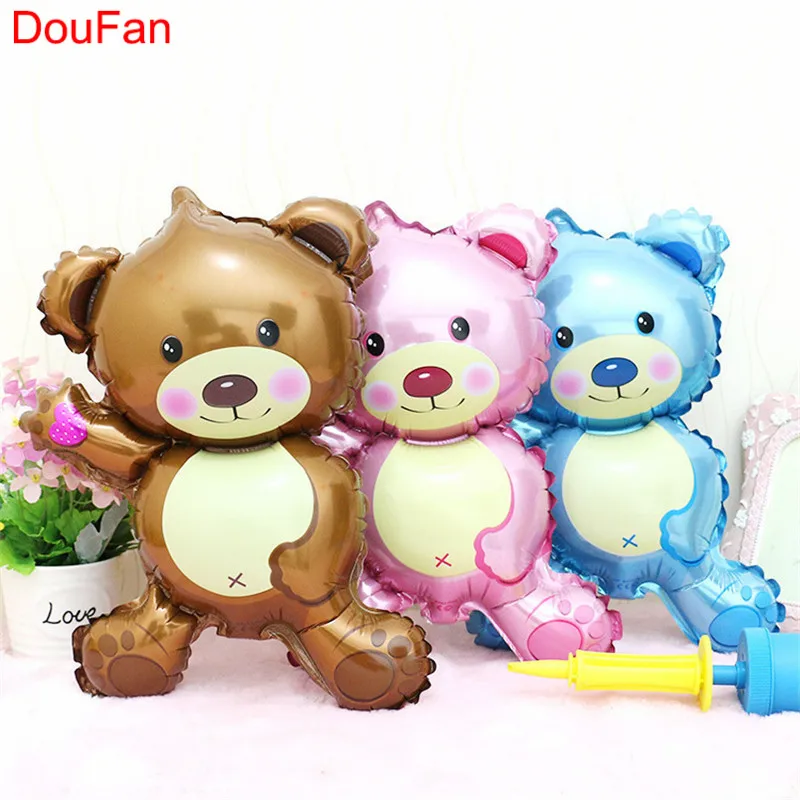 

16 Inch Cute Mini Bear Children's Toys Decoration Foil Balloons Birthday&Party Balloons Cartoon Helium Balloon Free Shipping