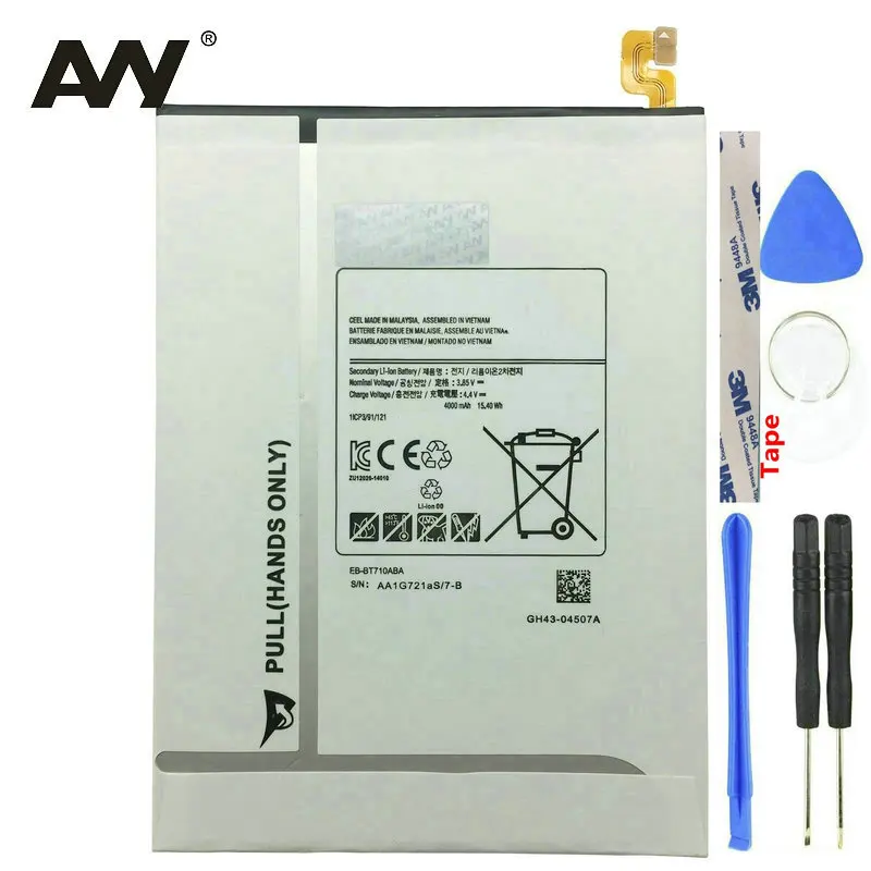

AVY EB-BT710ABA BT710ABE Battery For Samsung Galaxy Tablet Tab S2 8.0" SM-T710 T715N Replacement Rechargeable Batteries 4400mAh